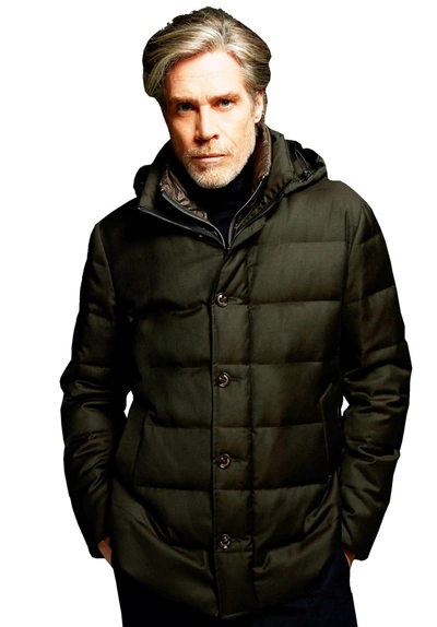 Montecore Padded Down Filled Jacket In Hunter Green. F03mucx581 122-40