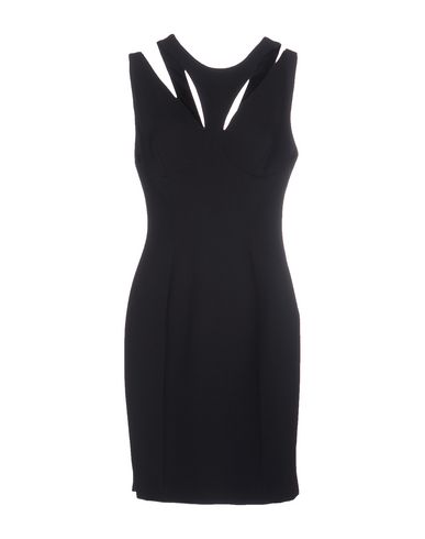 Versace Short Dress In Dark Blue | ModeSens