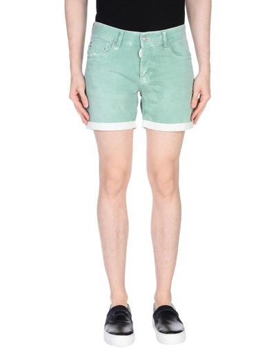 Antony Morato Denim Shorts In Light Green
