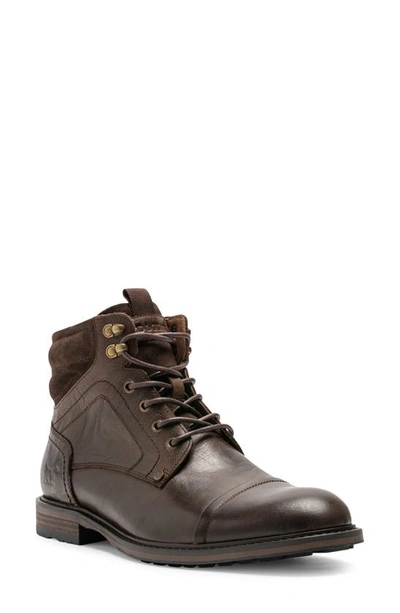 Rodd & Gunn Men's Dunedin Leather Lace-up Military Boots In Chocolate Wash
