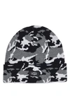 Ugg Camo Print Wool Blend Beanie In Black Camo