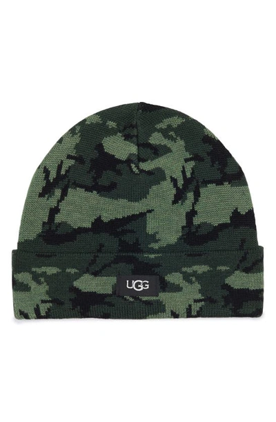 Ugg Camo Print Wool Blend Beanie