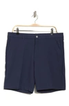 Original Penguin Golf Solid Flat Front Golf Shorts In Black Iris
