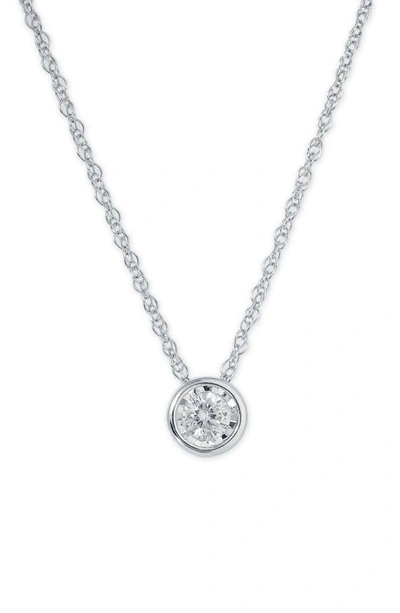 Effy Sterling Silver Diamond Pendant Necklace In White
