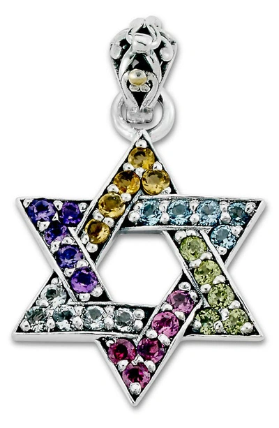 Samuel B. Star Of David Pendant In Multi