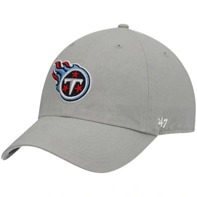47 ' Gray Tennessee Titans Clean Up Adjustable Hat