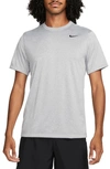Nike Men's Dri-fit Legend Fitness T-shirt In Tumbled Grey/ Silver
