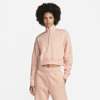 Nike Women's  Sportswear Phoenix Fleece Oversized 1/2-zip Crop Sweatshirt In Pink