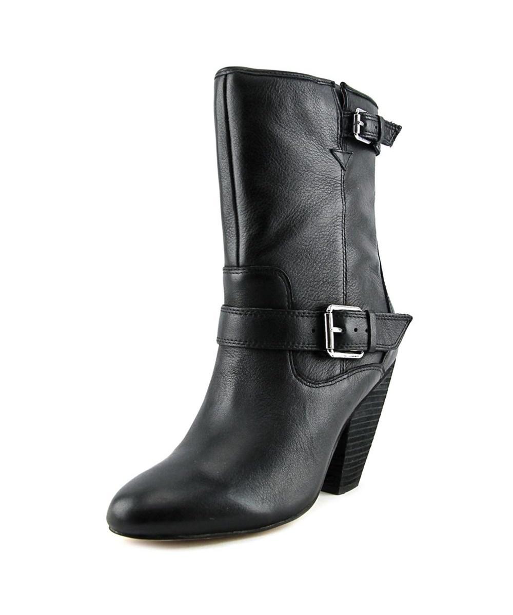 Corso Como Somers Women Round Toe Leather Mid Calf Boot In