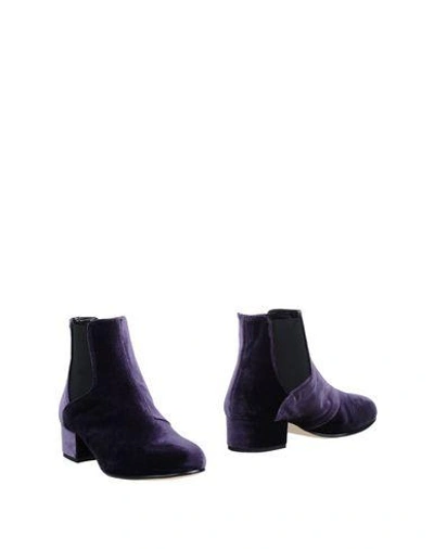 Atos Lombardini Ankle Boot In Purple