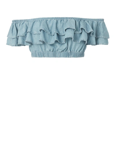 Suboo Stand Still Chambray Crop Top