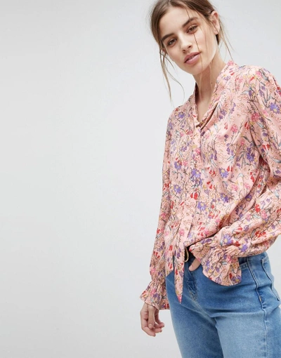 Vero Moda Paisley Printed Pussybow Blouse - Multi