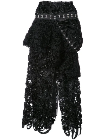 Proenza Schouler Asymmetrical Hook And Eye Skirt - 黑色 In Black