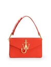 Jw Anderson Leather Logo Handbag In Scarlet