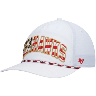 47 ' White Seattle Seahawks Hitch Stars And Stripes Trucker Adjustable Hat