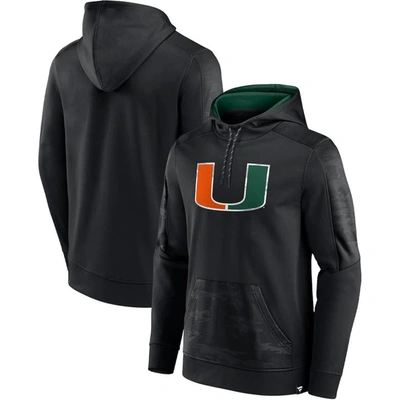 Fanatics Branded Black Miami Hurricanes On The Ball Pullover Hoodie