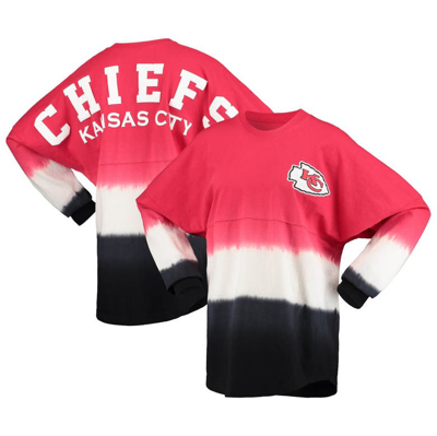Fanatics Women's  Red, White Kansas City Chiefs Ombre Long Sleeve T-shirt In Red,white