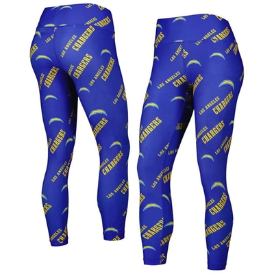 Concepts Sport Royal Los Angeles Chargers Breakthrough Allover Print Leggings