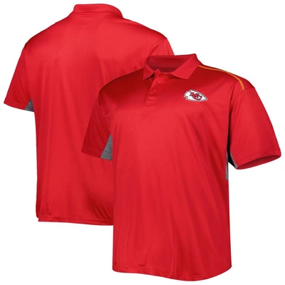 Profile Men's Red Kansas City Chiefs Big And Tall Team Color Polo Shirt