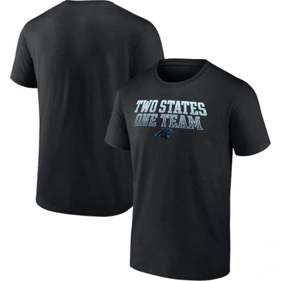 Fanatics Branded Black Carolina Panthers Two States One Team Heavy Hitter T-shirt