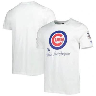 New Era White Chicago Cubs Historical Championship T-shirt