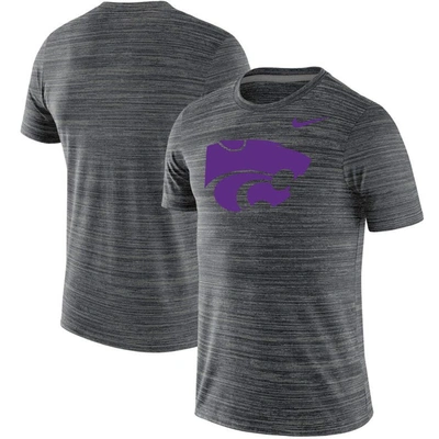 Nike Men's  Black Kansas State Wildcats Big And Tall Velocity Performance T-shirt