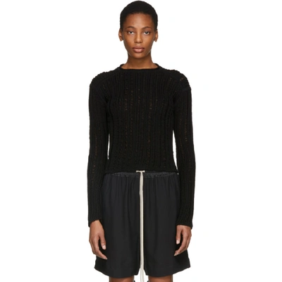 Rick Owens Lupetto Sweater In 09 Black
