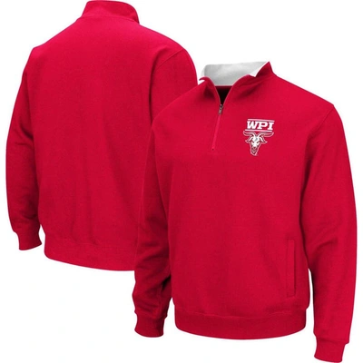 Colosseum Red Worcester Polytechnic Institute Engineers Tortugas Quarter-zip Sweatshirt