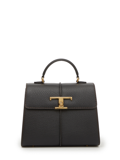 Tod's Small Top Handle Bag In Black