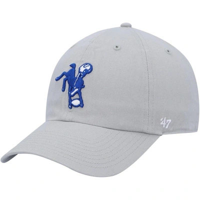 47 ' Gray Indianapolis Colts Clean Up Legacy Adjustable Hat