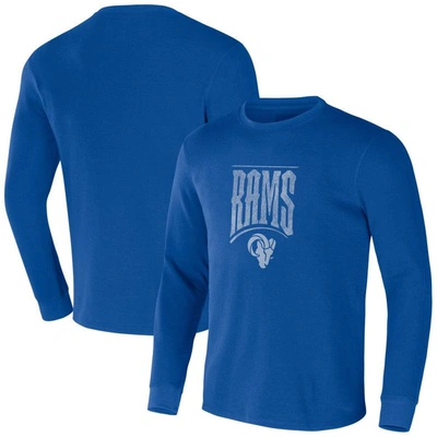 Nfl X Darius Rucker Collection By Fanatics Royal Los Angeles Rams Long Sleeve Thermal T-shirt