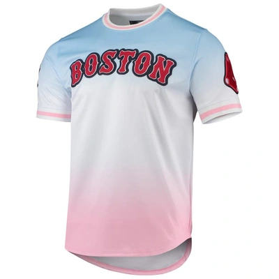 Pro Standard Men's  Blue, Pink Boston Red Sox Ombre T-shirt In Blue,pink