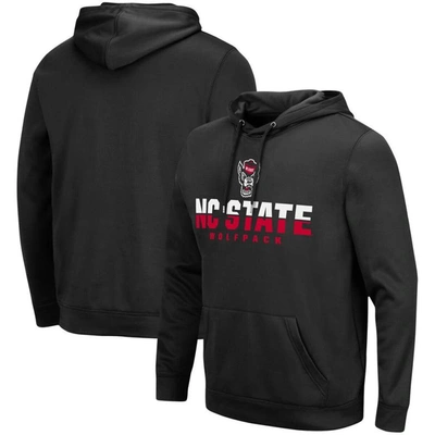 Colosseum Black Nc State Wolfpack Lantern Pullover Hoodie