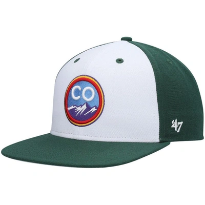 47 ' Green Colorado Rockies 2021 City Connect Captain Snapback Hat