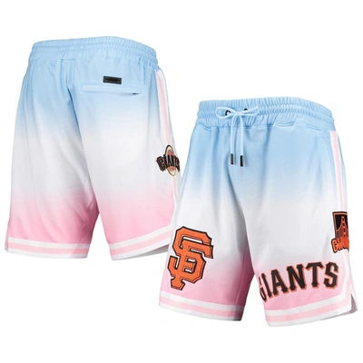 Pro Standard Blue/pink San Francisco Giants Team Logo Pro Ombre Shorts
