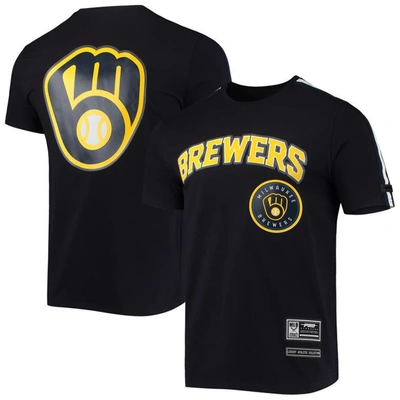 Pro Standard Navy Milwaukee Brewers Taping T-shirt