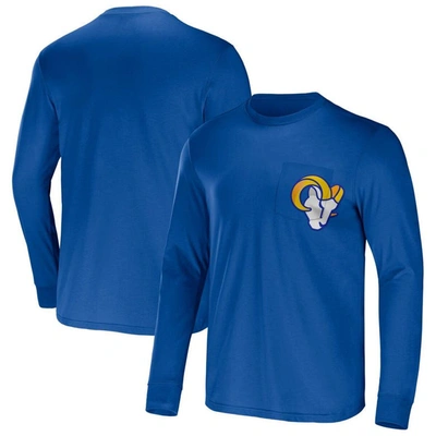 Nfl X Darius Rucker Collection By Fanatics Royal Los Angeles Rams Team Long Sleeve T-shirt