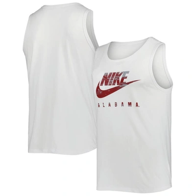 Nike White Alabama Crimson Tide Spring Break Futura Performance Tank Top