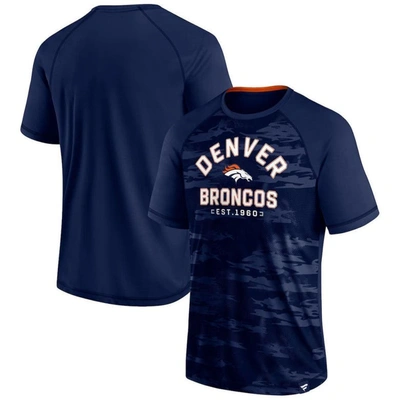 Fanatics Branded Navy Denver Broncos Hail Mary Raglan T-shirt
