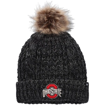 47 ' Black Ohio State Buckeyes Meeko Cuffed Knit Hat With Pom