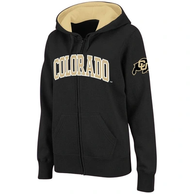 Colosseum Stadium Athletic Black Colorado Buffaloes Arched Name Full-zip Hoodie