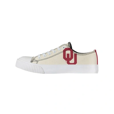Foco Cream Oklahoma Sooners Low Top Canvas Shoes