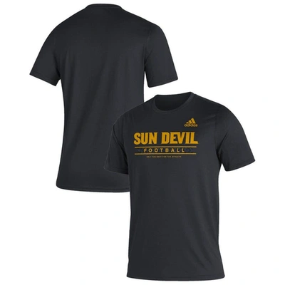 Adidas Originals Adidas Black Arizona State Sun Devils Sideline Football Locker Practice Creator Aeroready T-shirt