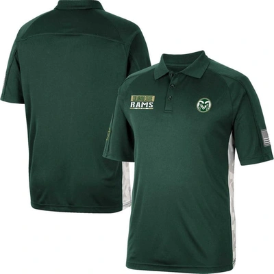 Colosseum Green Colorado State Rams Oht Military Appreciation Snow Camo Polo