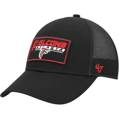 47 Kids' Youth ' Black Atlanta Falcons Levee Mvp Trucker Adjustable Hat