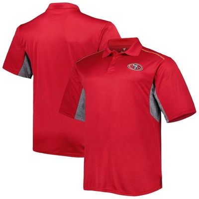 Profile Men's Scarlet San Francisco 49ers Big And Tall Team Color Polo Shirt