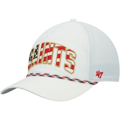 47 ' White New Orleans Saints Hitch Stars And Stripes Trucker Adjustable Hat