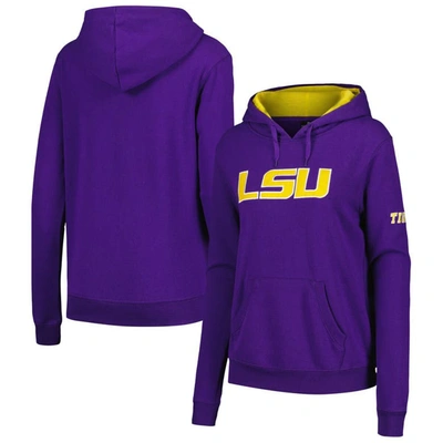 Stadium Athletic Purple Lsu Tigers Big Logo Pullover Hoodie