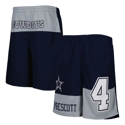 Outerstuff Kids' Big Boys Dak Prescott Navy Dallas Cowboys Name And Number Player Shorts