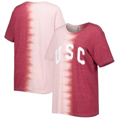 Gameday Couture Cardinal Usc Trojans Find Your Groove Split-dye T-shirt